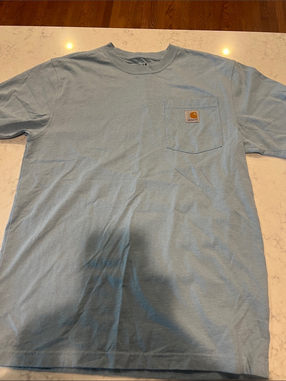 Carhartt Light Blue Short-Sleeve Pocket Tee